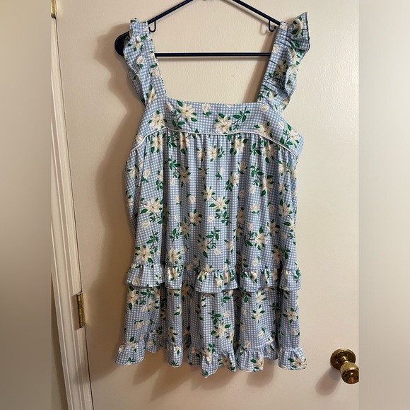 Draper James Other - Draper James Gingham and Magnolia baby doll very soft pajama top, size large
